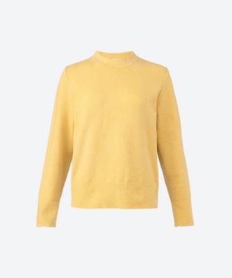 ＜AKIRANAKA (Women)＞Ｐａｔｒｉｃｅ　ｃｏｌｏｒ　ｂｌｏｃｋ　ｋｎｉｔ　ｐｕｌｌｏｖｅｒ　ＹＥ　ＡＷ２５０９―ＹＥ