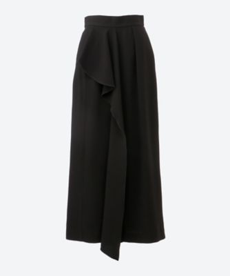＜AKIRANAKA (Women)＞Ｉｉｎｅｓ　ｄｒａｐｅ　ｐａｎｅｌ　ｓｋｉｒｔ　ＢＫ　ＡＷ２５１２―ＢＫ