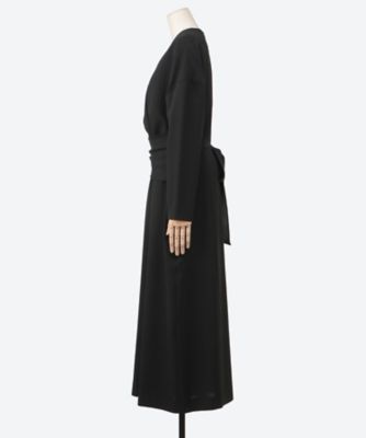 Agatha wrap waist dress BK AW2514―BK