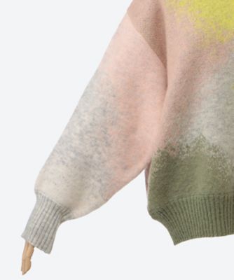 アキラナカ ウールニット EX. Evelina knit PK EX.AW2324-PK AKIRANAKA 別注