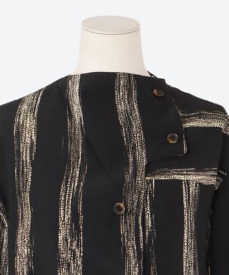 Stitch stripe shirt BK AW2527―BK