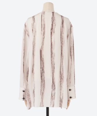 アキラ Stitch stripe shirt IV AW2527―IV