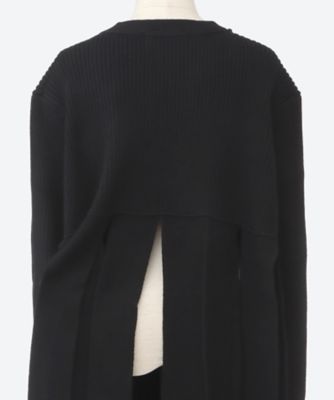 アキラナカ　カーディガン Margo long knit cardigan BK