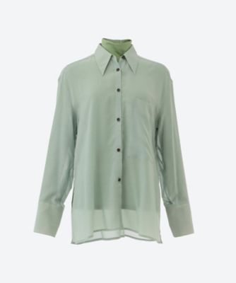 ＜AKIRANAKA (Women)＞Ｃａｍｉｌｌｅ　ｌａｙｅｒ　ｓｈｉｒｔ　ＧＲ　ＡＷ２５３５―ＧＲ