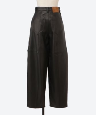 Miriam panel leather pants BK