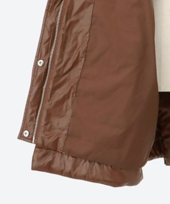 ジャケット Shiny Quilt Midi Jacket W0397