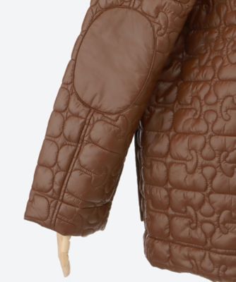 ジャケット Shiny Quilt Midi Jacket W0397