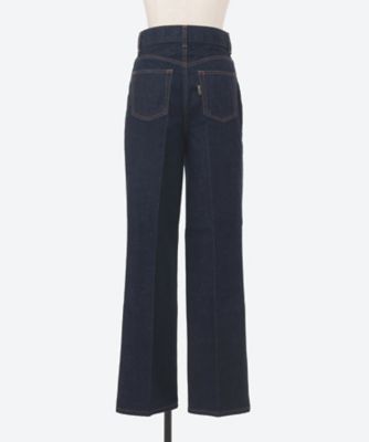 PHOTOCOPIEU フォトコピュー 24SS 日本製 STRAIGHT-LEG CROPPED JEANS - DANTE カットオフストレッチデニムパンツ 241DNT 34 DARK BLUE 定価46,200円 ジップフライ ジーンズ ボトムス【新古品】【中古】【PHOTOCOPIEU】 新品 PHOTOCOPIEU フォトコピュー 24SS 日本製 STRAIGHT-LEG CROPPED