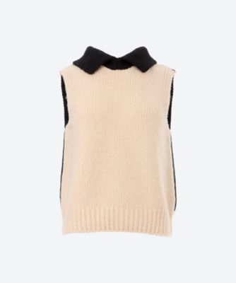 ＜babaco (Women)＞Ｂｉｃｏｌｏｒ　Ｃａｓｈｍｅｒｅ／Ｓｉｌｋ　Ｖｅｓｔ　ＢＡ０１―ＬＩ２８５