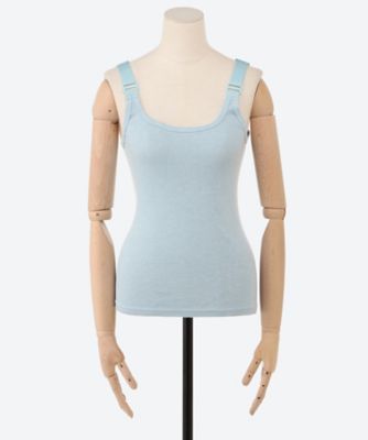 Cotton／SilkRibbedCamisole BA01