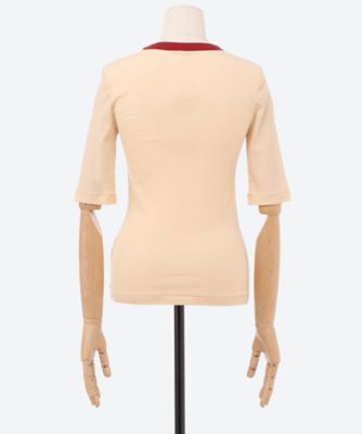 Twisted Cotton Half Sleeve T