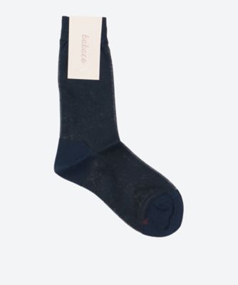 babaco (Women)/ババコ Lurex Sheer Socks BA02―BN55/25FW Navy 靴下【三越伊勢丹/公式】
