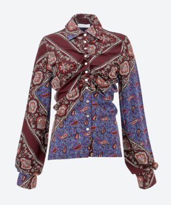 【RABANNE】 ギュピールレース クロップドトップス ♪ RABANNE ギュピールレース クロップドトップス | NET-A-PORTER