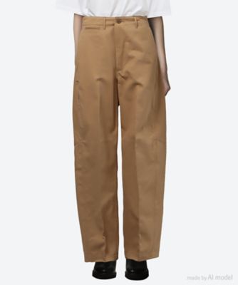 新品！mal.レレレさんボンディングチャコール BARREL―LEG CHINO PANTS 25FW