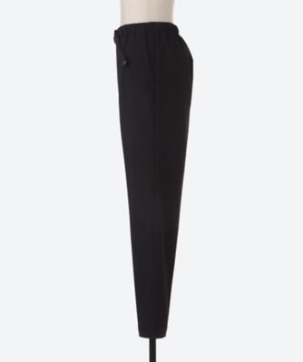 HYKE パンツ TASLAN TAPERED PANTS 黒 1 レディース TASLAN TAPERED PANTS-タスランテーパードパンツ-HYKE（ハイク