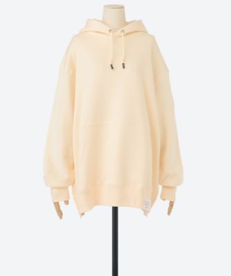 HYKE - HYKE パーカー　ホワイト 送料無料】DOUBLE FACE DUFFLE JACKET