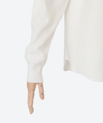 新品 HYKE THERMAL SHIRT ホワイト 1 S サーマル 送料無料】THERMAL SHIRT／REGULAR FIT