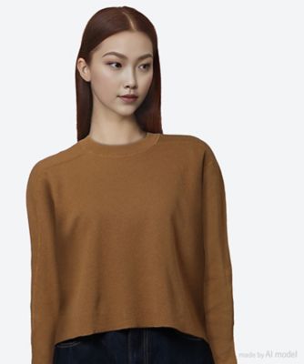 HYKE (Women)/ハイク ＣＲＯＰＰＥＤ　ＴＨＥＲＭＡＬ　ＳＨＩＲＴ　２５ＦＷ／１２４２４