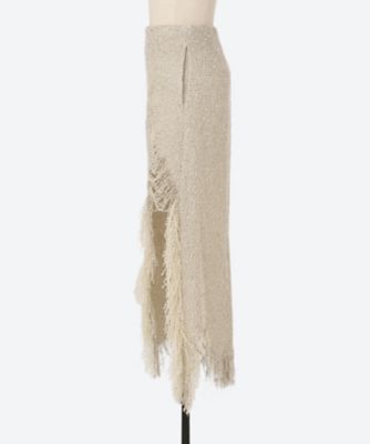 スカート DISTRESSED LAME TWEED SKIRT