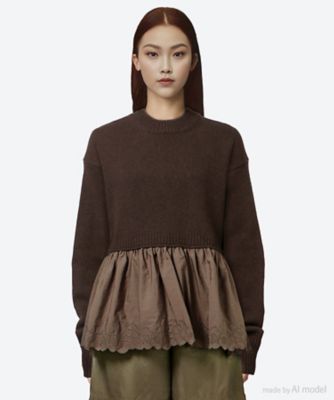 cecilie bahnsen グリーン 半袖 トップス カットソー 4．24RTW11024 | CECILIE BAHNSEN (Women