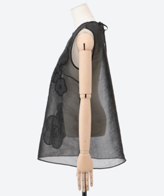 美品☆CECILIE BAHNSEN 襟付き ノースリーブニット カーディガン 4．24KNI52003 | CECILIE BAHNSEN