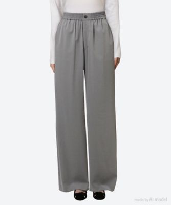 ＜HYKE (Women)＞【送料無料】ＳＴＲＥＴＣＨ　ＷＩＤＥ―ＬＥＧ　ＰＡＮＴＳ　２５ＦＷ／１３３３２