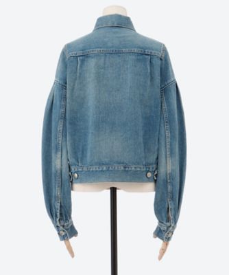 ジャケット・アウター HYKE balloon sleeve denim jacket BALLOON SLEEVE DENIM JACKET