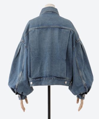 送料無料】BALLOON SLEEVE DENIM