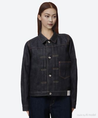 ＜HYKE (Women)＞【送料無料】ＤＥＮＩＭ　ＪＡＣＫＥＴ　ＴＹＰＥ１／ＲＥＧＵＬＡＲ　ＦＩＴ　２５ＦＷ／１７５６１　５１