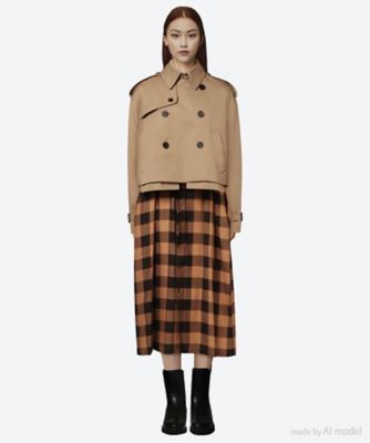 CROPPED TRENCH COAT ／ BIG FIT 17556