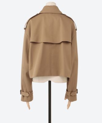 CROPPED TRENCH COAT ／ BIG FIT 17556