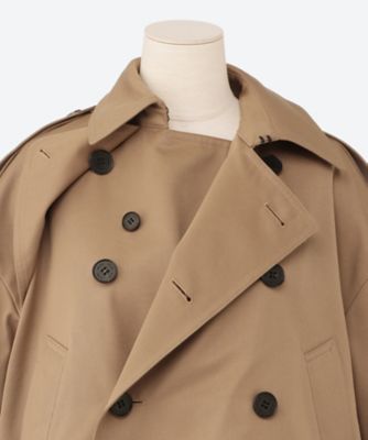 CROPPED TRENCH COAT ／ BIG FIT 17556