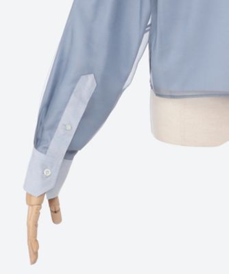 LAYERED OXFORD SHEER SHIRT 15247