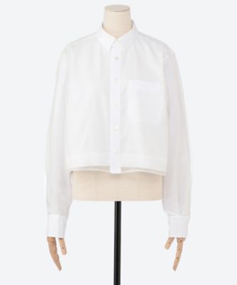 【送料無料】HYKE (Women)/ハイク LAYERED OXFORD SHEER SHIRT 15247 02WHITE トップス【三越伊勢丹/公式】