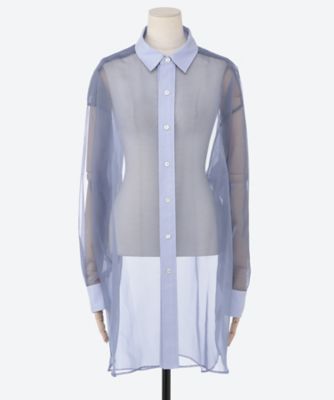 OXFORD SHIRT WITH SHEER