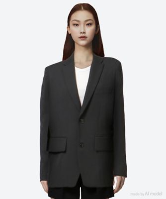 ＜HYKE (Women)＞【送料無料】ＤＯＥＳＫＩＮ　ＢＬＡＺＥＲ　２５ＦＷ／１７５１５