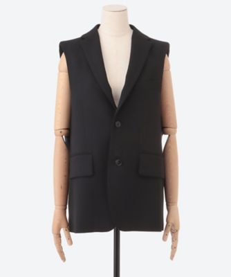 オンライン完売、早い者勝ち！Llife DOESKIN SLACKS 送料無料】DOESKIN SLEEVELESS BLAZER