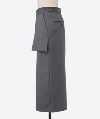 DOESKIN MIDI SKIRT 25FW／14158