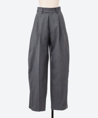 【送料無料】HYKE (Women)/ハイク DOESKIN BARREL―LEGPANTS 25FW/13355 06CHARCOAL パンツ・ズボン【三越伊勢丹/公式】