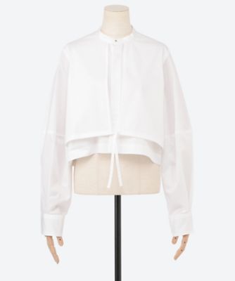 HYKE T/C BALLOON SLEEVE ブラウス 白 美品 T／C BALLOON SLEEVE BLOUSE 15228