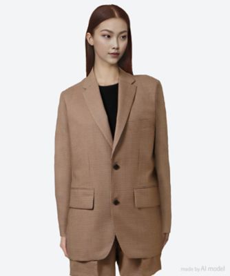 ＜HYKE (Women)＞ＨＯＵＮＤＳＴＯＯＴＨ　ＢＬＡＺＥＲ　１７５１７