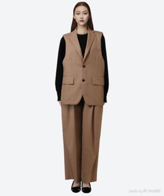 HOUNDSTOOTH SLEEVELESS BLAZER