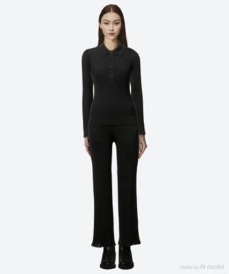 【現行品】 HYKE 25SS WIDE RIBBED POLO SWEATER 現行品】 HYKE 25SS WIDE RIBBED POLO SWEATER - メルカリ