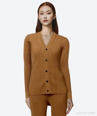 送料無料】WIDE RIBBED CARDIGAN 25FW