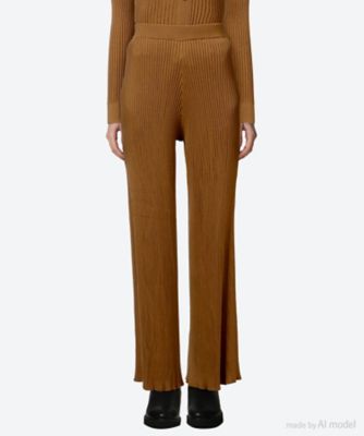 ＜HYKE (Women)＞【送料無料】ＷＩＤＥ　ＲＩＢＢＥＤ　ＰＡＮＴＳ　　２５ＦＷ／１１４０６
