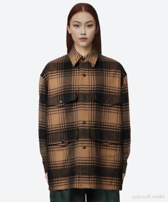 ＜HYKE (Women)＞ＰＬＡＩＤ　ＷＯＲＫ　ＪＡＣＫＥＴ　１７５２２