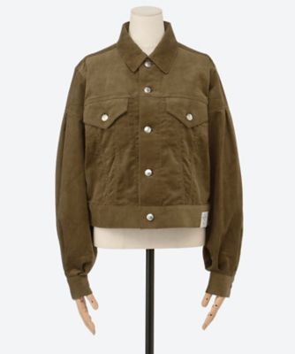 COROUROY BALLOON SLEEVE JACK ET