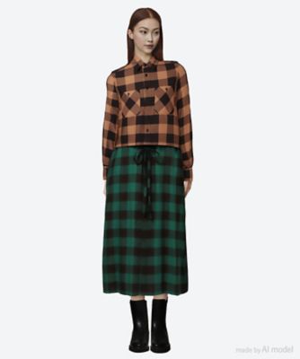 RAYON PLAID SHIRT 15252 | HYKE (Women)/ハイク