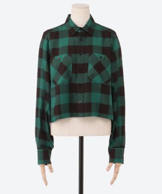 RAYON PLAID SHIRT 15252 | HYKE (Women)/ハイク