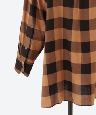 RAYON PLAID SHIRT INSPIRED SKIRT